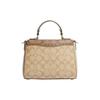 Coach Morgan 21 Classic Monogram Buckle Closure Leather PVC Handbag Women handbag Light-Khaki CH314-IMOT4