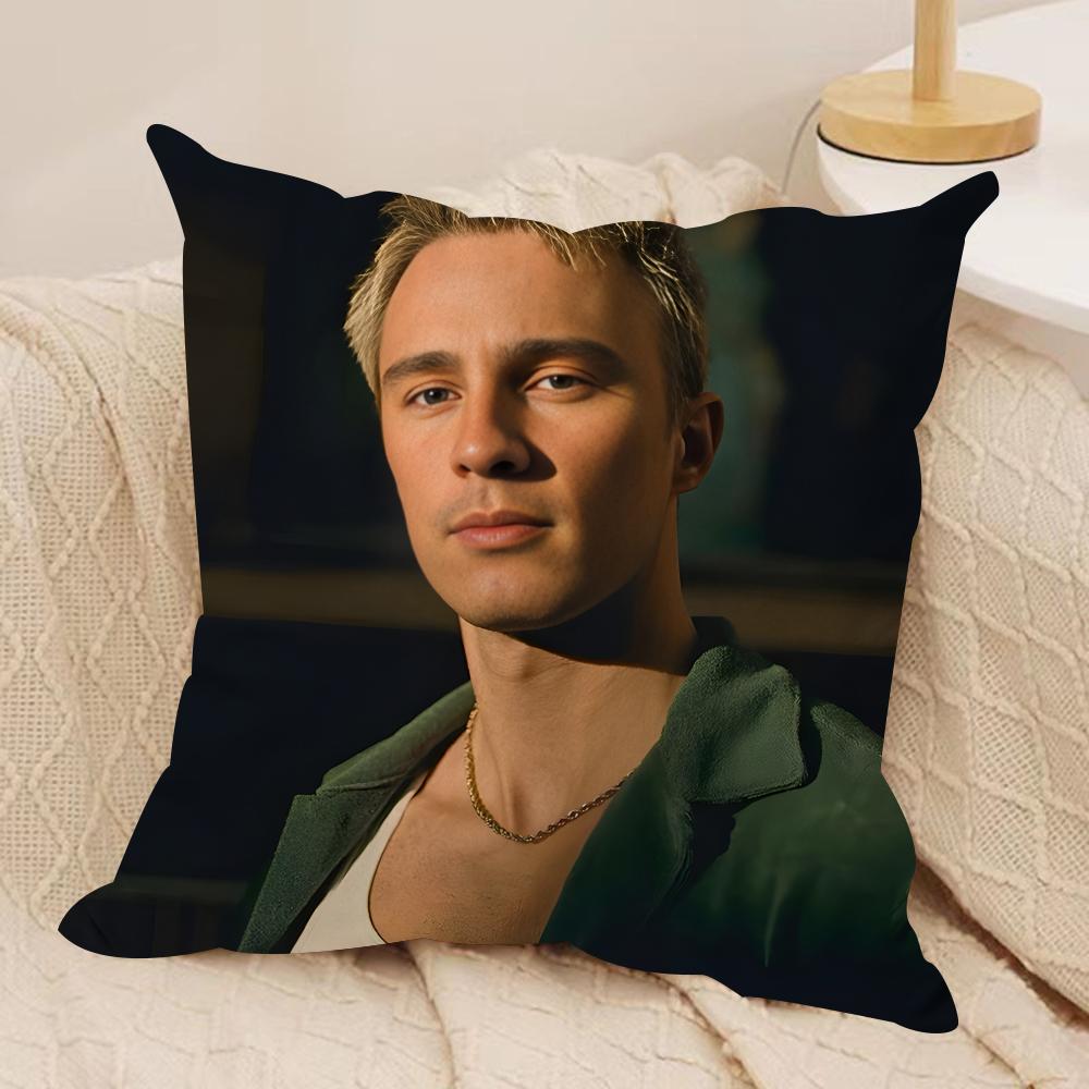 DDrews Starkey Singer Cushion Cover Silky Short Plush Invisible Zipper Dustproof Sofa Pillow Case For Home Decor