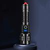 Powerful LED Flashlight Zoomable Torch Type-C Rechargeable Camping Lantern 5Modes Outdoor 26650 Power Bank Lights
