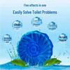 Blue Bubbles Scented Toilet Cleaner and Deodorizer with Descaling and Disinfection