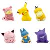 Sleep Version Figures 6Pcs Pikachu Gengar Jigglypuff Slowpoke Gonbe Psyduck Anime Kawaii Doll Model Collection PVC Toys