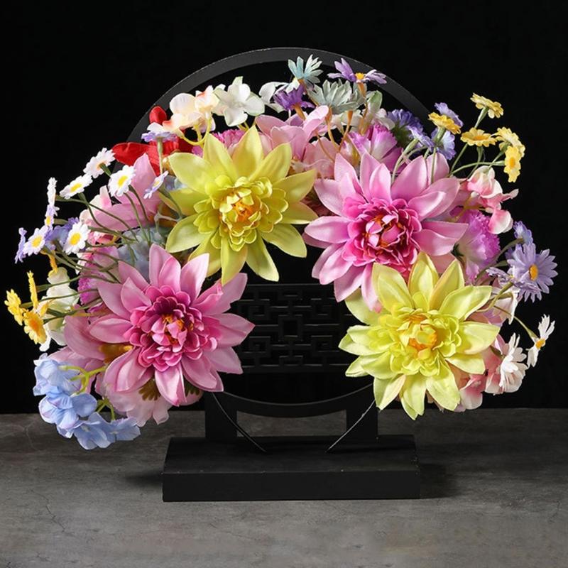 Bridal Garlands Florals Crown Wedding Flower Headband Beach Wreath Hairband Girls Hair Accessory Women Head Hoop Props
