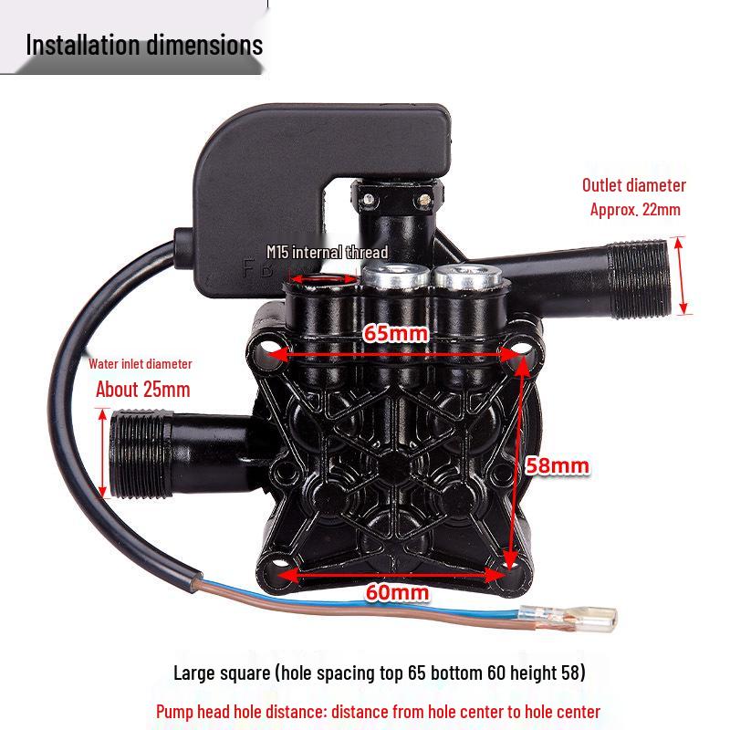 220V Portable High Pressure Adjustable Washer with Brush and Pump Accessories