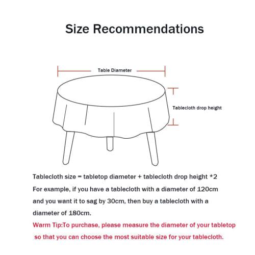 GOEXCPL Round Tablecloth, Water-Repellent, Solid Color, Waterproof, Oil-Resistant, Stain-Resistant, Stylish, Thick, Decorative, Event, Dining, White O
