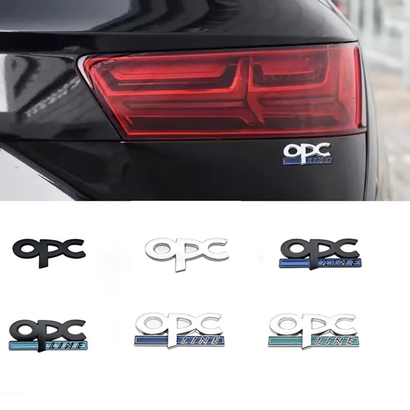 1pcs OPC Line Emblem Front Grille Badge Tail Stickers Logo For Opel Astra j g Insignia Corsa d Vectra c Zafira a Auto Gadgets