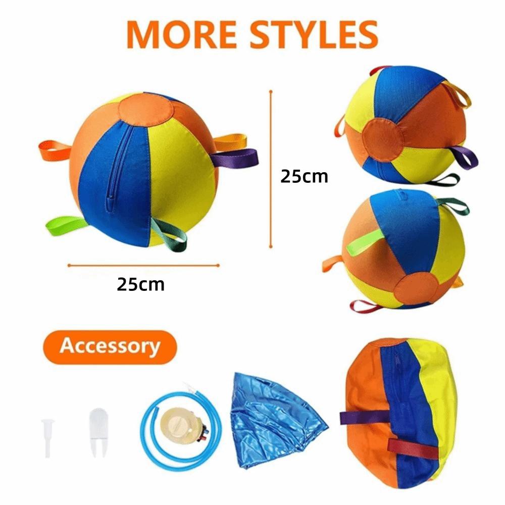 New Inflatable Herding Ball for Dogs Tear-Resistant Outdoor Play Dog Training Ball with Straps Calming Jumbo Ball Border Collie