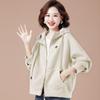 Women Oversized Hooded Sweatshirt Casual Loose Fit Fashion Zip Up Jacket