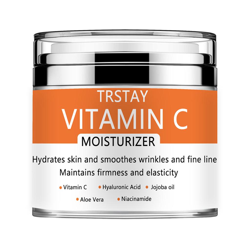 Vitamin C, Hyaluronic Acid,Aloe Vera, Day &Night Cream Moisturizing and Lightening Fine Lines Moisturizing Tightening Whitening Cream