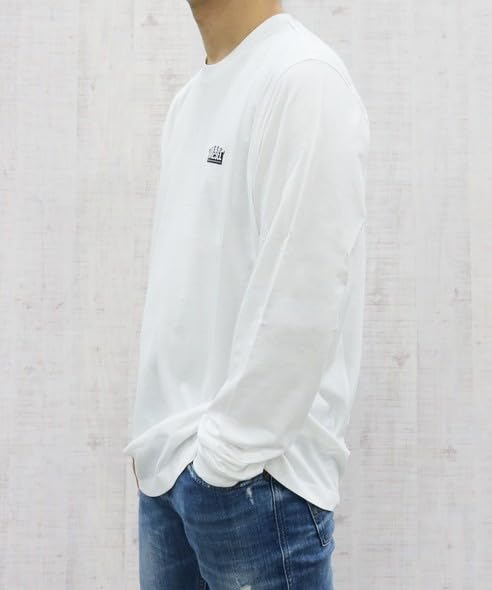 Diesel A15393RPATI 100 Weiß L Herren T-Shirt T-JUST-LS-SITUATION T-SHIRT