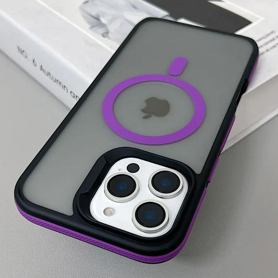 Luxury Magnetic Color Matte Translucent Armor Shockproof Case For iPhone 16 13 15 14 12 11 Pro Max Magsafe Wireless Charge Cover