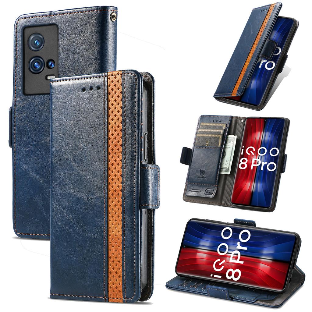 Wielofunkcyjne etui skórzane z klapką magnetyczną dla serii vivo.iQOO Neo8/Y16-Y200/S16-S20/Neo Z3/T3 Ultra... Gdzie Moda Spotyka Funkcjonalność