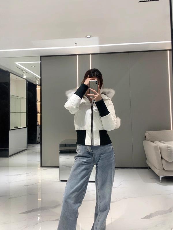 Putian high version goose scissors down jacket classic thickened jacket Canadian women's fur collar Q coat