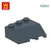 53Pcs/lot 42862 Wedge 3 x 3 Sloped Left Accessories Works With featuring Brick DO IT YOURSELF Children's Toy Assembly Parts