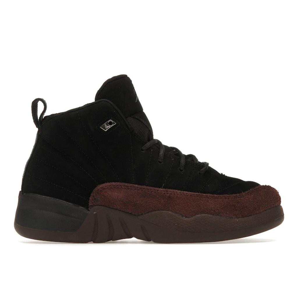A Ma Maniére X Air Jordan 12 Retro SP PS Black Kids Sneakers Burgundy-Crush FB2686-001
