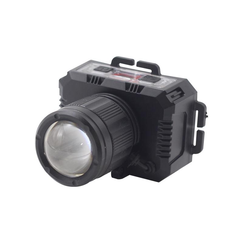 LED Long-Lasting Outdoor Headlamp: High-Lumen, Dimmable, Head-Mounted Light for Fishing and Mining.