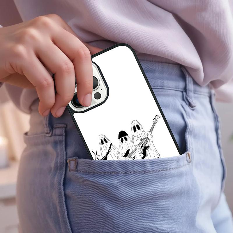 Ghosts Funny Phone Case For iPhone 17 Air 15 16e 14 13 Pro Max Coque 12 11 Pro Max PLUS cover