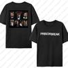 Intage T Shirt Black and White Michael Scofield Simple Cotton T Shirts Prison Break Tshirt for Male Summer Y2K Casual Top Tees