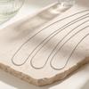 Stainless Steel Round Snake Chain Necklace, Fashionable And Versatile Basic Chain Collarbone Chain Nc-201