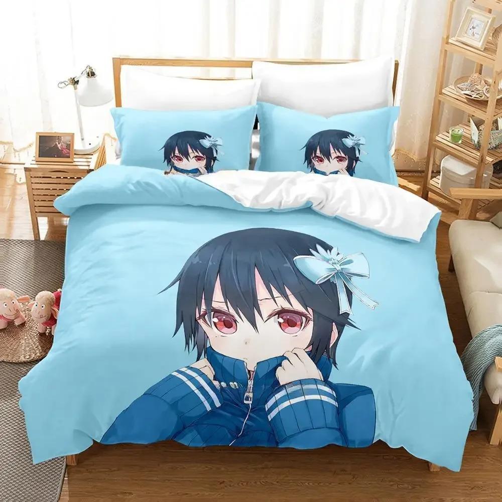 Comfortable Anime Print Bedding Set With Duvet Cover And Pillowcases Single Twin Full Queen King Sizes For Adults And Kids