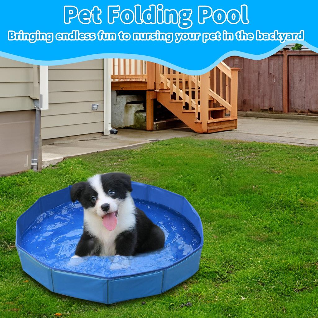 Folding Pool Pet Bath Swimming Pool Footbath Cat Litter Pool