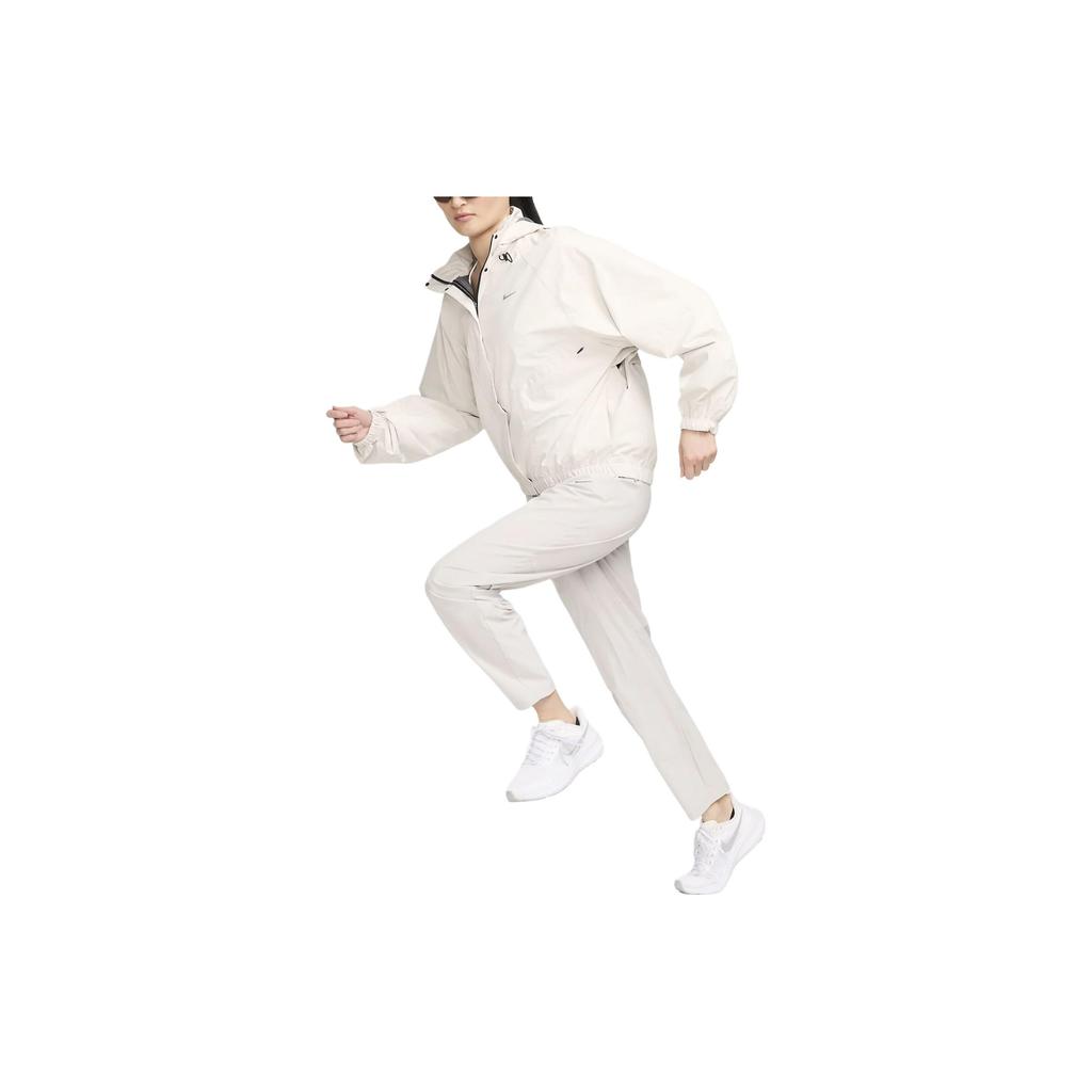 Nike Storm Fit Swift Solid Color Hooded Zip Casual Jacket Women Jackets Stone-Brown FB7493-104