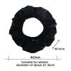 A71Z 8X Baby Stroller Wheel Cover Dustproof Wheelchair Tire Protector Infant Pushchair Pram Wheel Anti-Dirty Cover 25CM