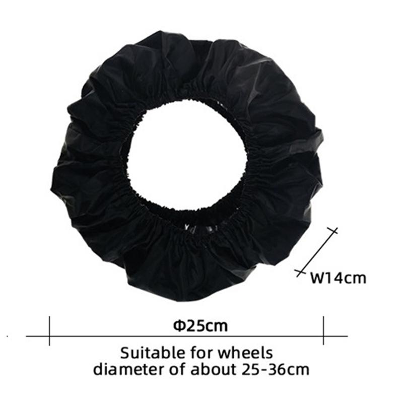 A71Z 8X Baby Stroller Wheel Cover Dustproof Wheelchair Tire Protector Infant Pushchair Pram Wheel Anti-Dirty Cover 25CM