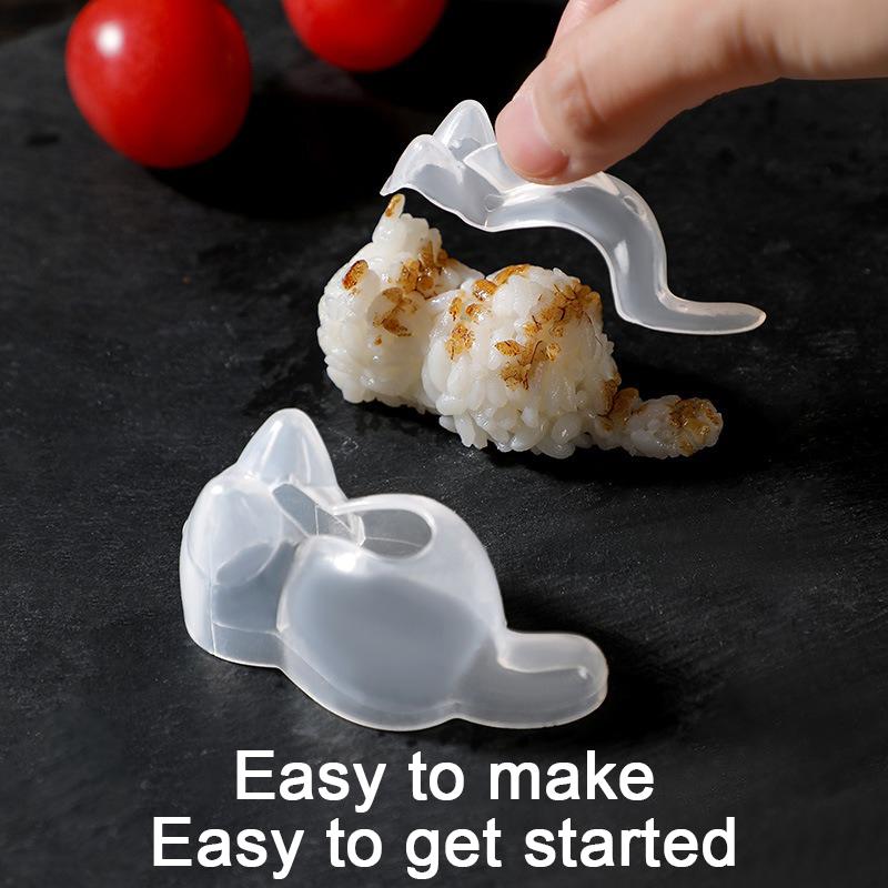 Onigiri Molds Cat Shape Sushi Making Tools Rice Balls Niguri Mold Rice Mold Shaper Deco Accessories for Sushi