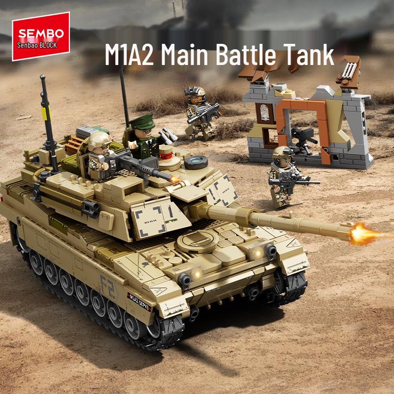Sengbao M1A2 Tank Model Educational Building Toy for Kids