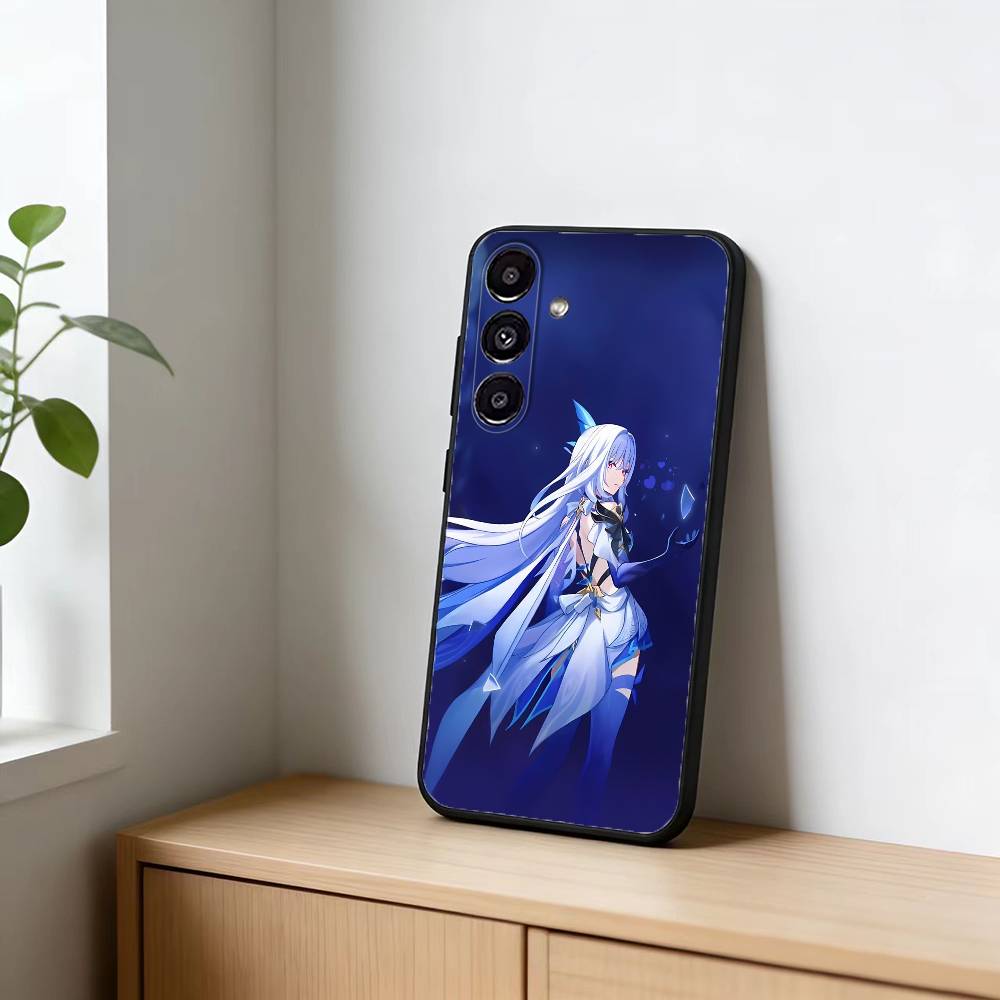 G-Genshin Impact S-Skirk Phone Case For Samsung Galaxy A13,21s,22,31,32,52,53,71,72,73,Soft Black Cover