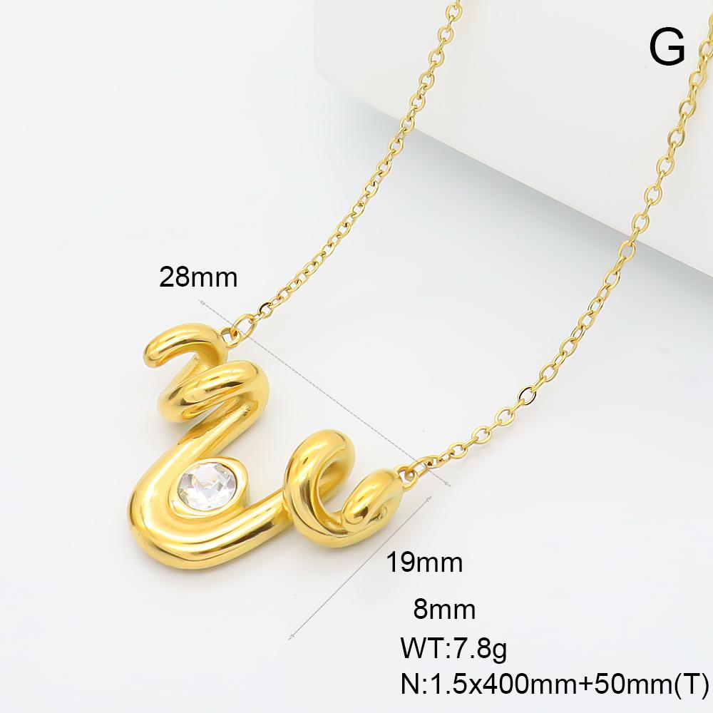 JUSNOVA 18K PVD Gold Plated Stainless Steel Melting Metal Heart Pendant Necklace Waterproof CZ Lava Bead Chain Jewelry for Women
