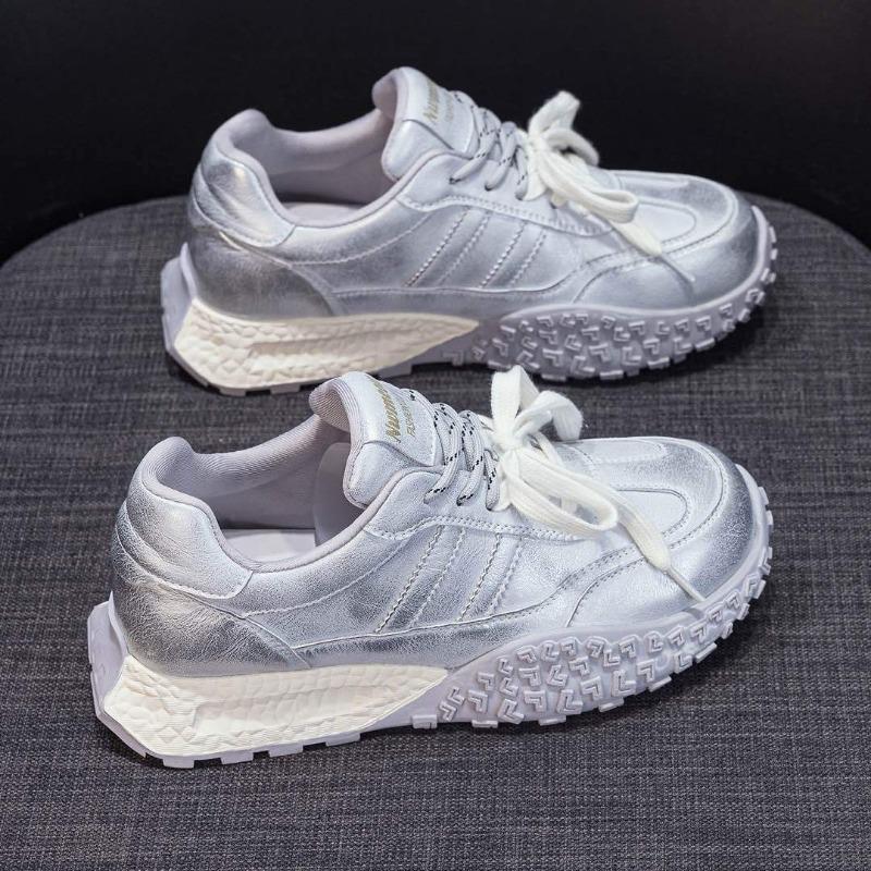 

Leather retro women s shoes spring new soft sole light sports casual dance 40 синій