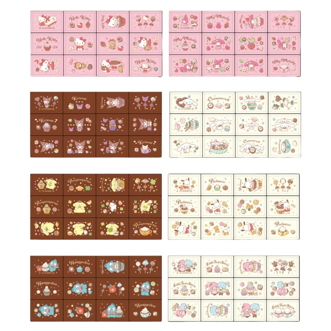 

из всех 8 Chocoblock Seal Sanrio Characters 8 8 штук не является коробкой из 8 [Типы наборов] типов, Это штуки.