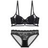 Cross-Border Lace Cotton U-Back Bra: Sexy, French-Inspired, Small Chest Enhancing Bra