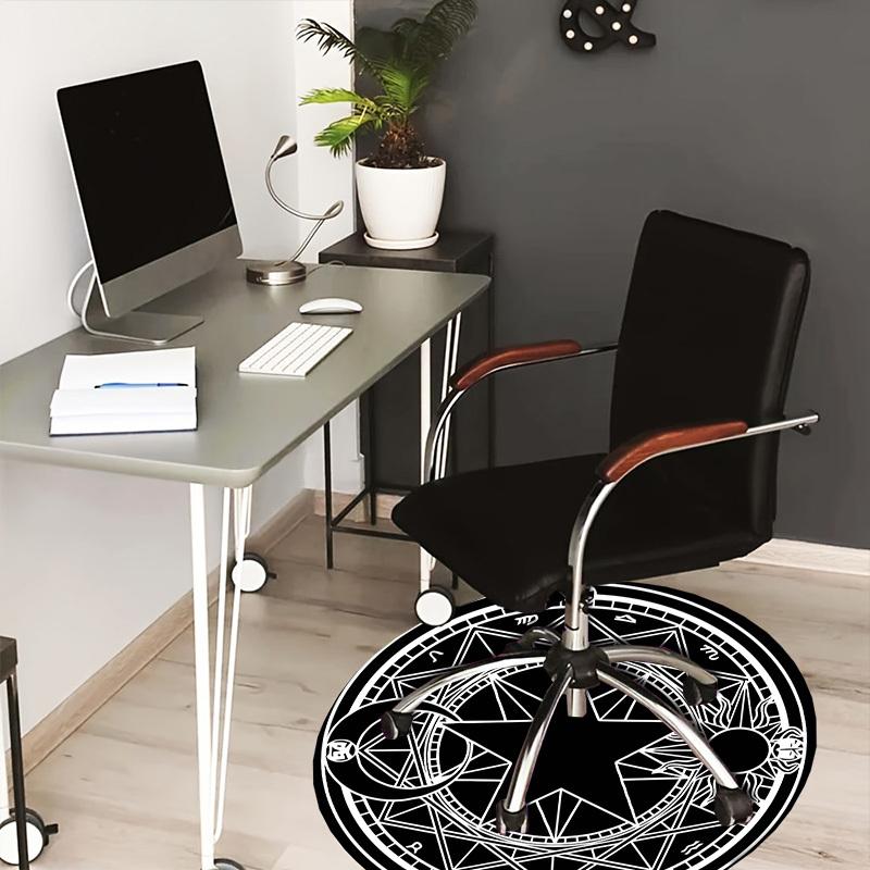 

1pc Magical Seal Round carpet, Made of Polyester,Perfect for Decorating Office Chairs, Living Rooms, A Vibrant Decorative Rug 80cm