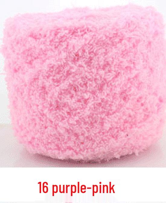 Dreifädiges Korallenfleece Flauschgarn für handgestrickte Chunky Schals und Handtücher