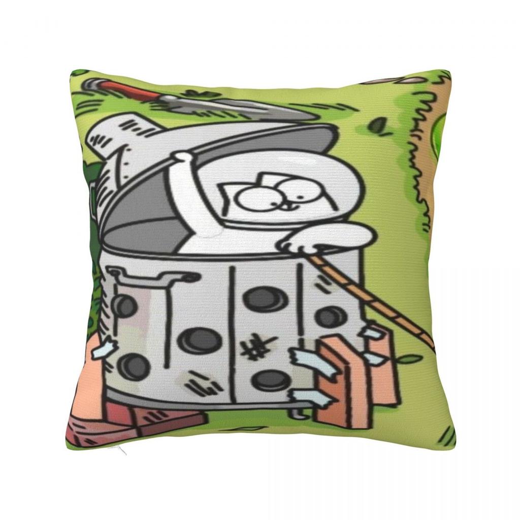 Home Decoration Simons Cartoon Cat Cats Pillowcases Stuff Pillow Covers Zippered Multi-Size