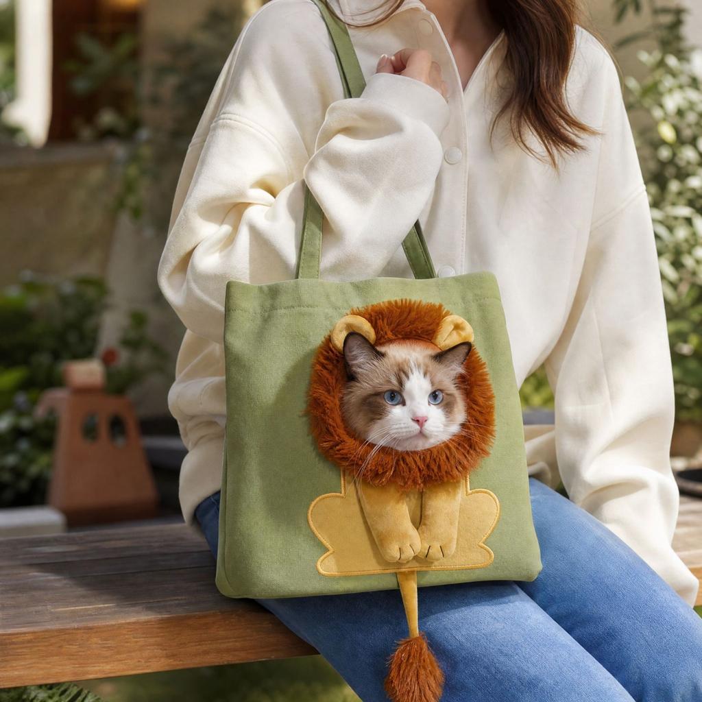 Pet Dog Sling Bag Shoulder with Design, -Out Travel Pet Handbag for Outdoor Walks