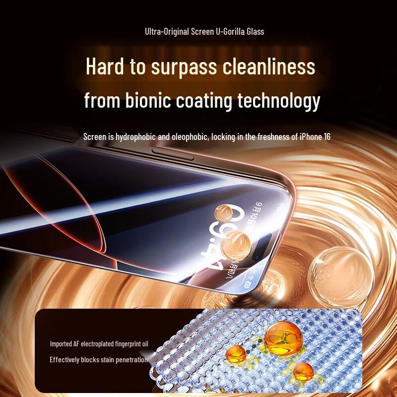 Ugreen iPhone 16 Plus Corning Anti-Peep Tempered Glass Screen Protector