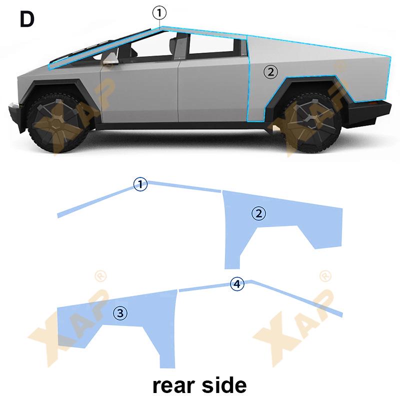 Exclusive Tesla Cybertruck TPU Self-Healing Scratch-Resistant Film