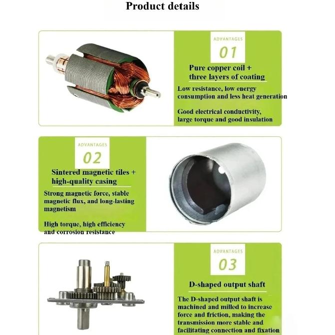 GB37-520 Hochdrehmomentmotor mit Regler DC 12V 24V Einstellbare Geschwindigkeit Vorwärts CW/CCW Smart Home Roboter Metall Elektromotor