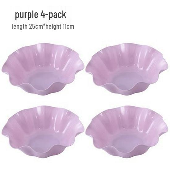 European Style Plastic Fruit and Snack Plate for Home and Office