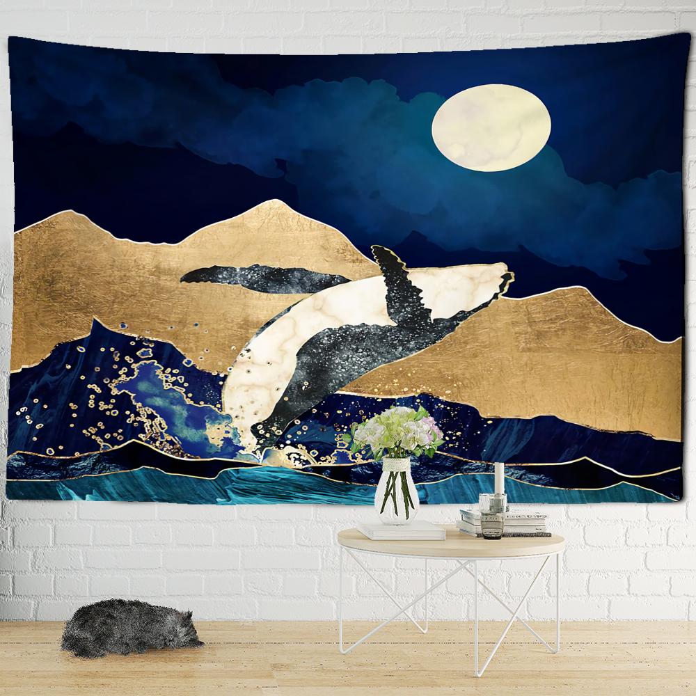 Винтажная картина маслом «Падение кита» — фото 3