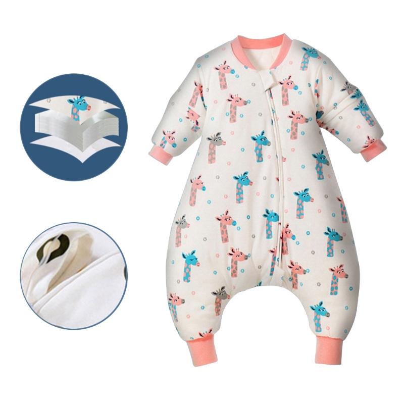 Baby Split Legged Sleepsack Removable Sleeves Designed Sleep Sacks Breathable Children's Sleeping Bag Anti-kick Quilt
