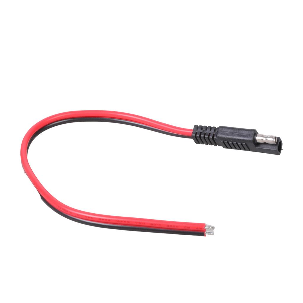 SAE to 2Pin Wire Adapter Power Cable 30/100cm Length 14AWG Tinned Copper Cores Compatible for DC12/24V Charging Systems