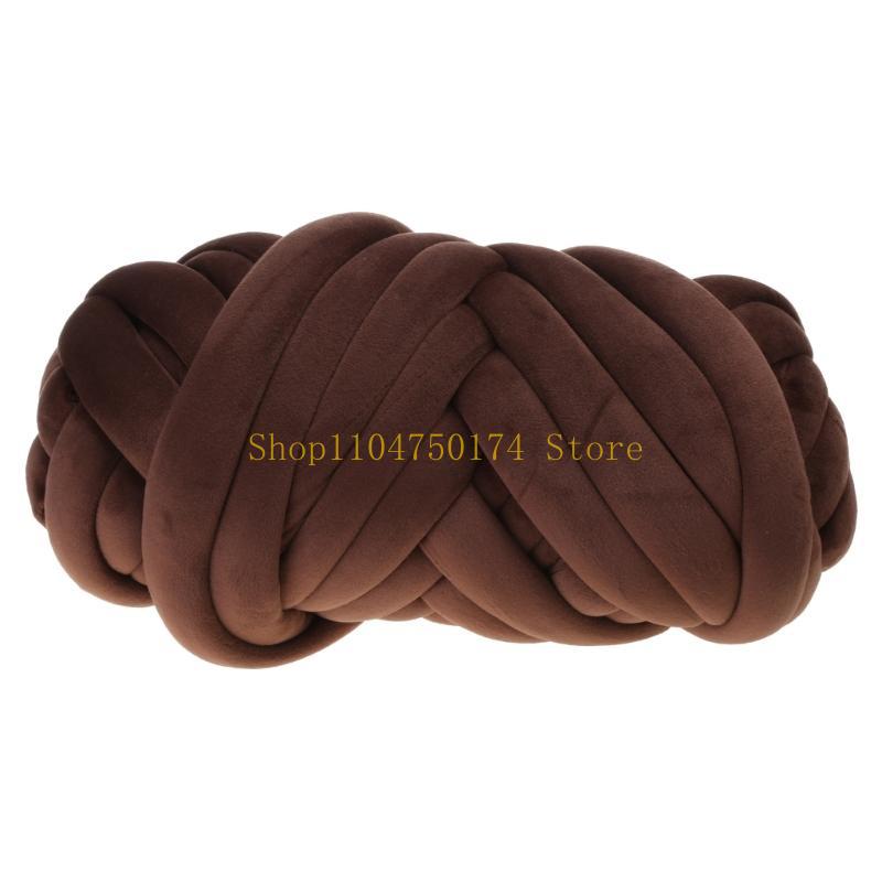 Chunky Tube Yarn for Knitting Soft and Plush Crystal Braid Cotton Thread top sale