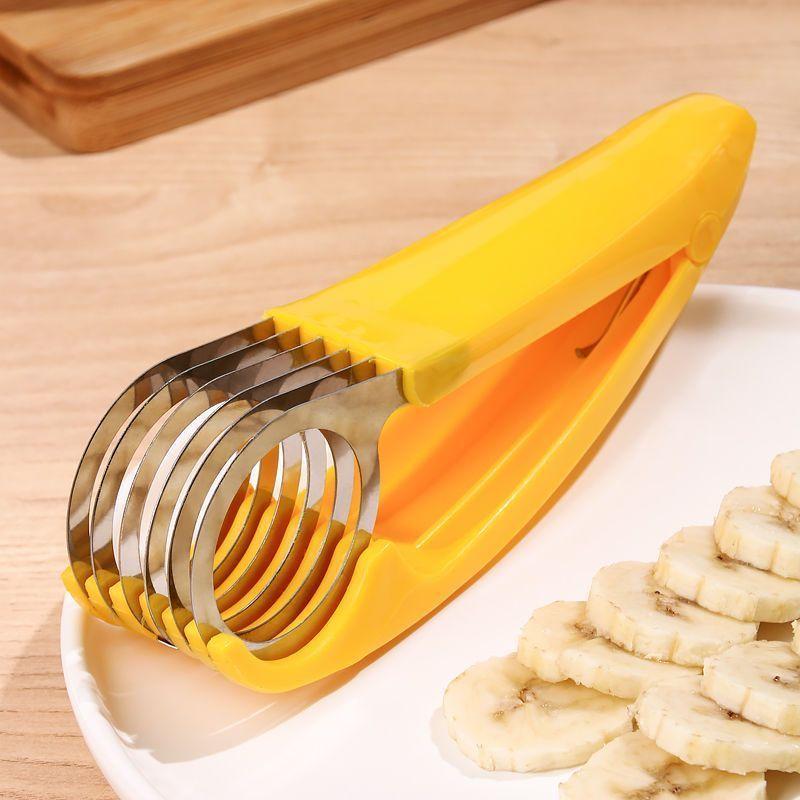 

Slicer banana ham fruit ultra-thin manual creative multi-functional cutter melon cutting artifact kitchen special tool светло-серый