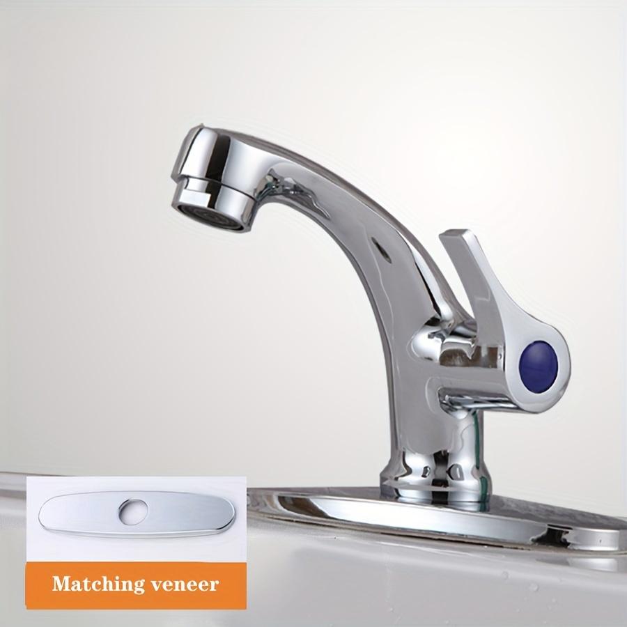 Stainless Steel Single Hole - Washbasin Faucet - Bathroom Sink Basin - Single Cold Water Faucet