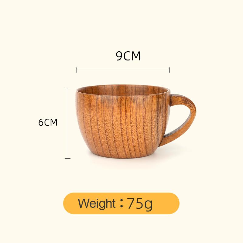Wooden Big Belly Cups Handmade Natural Spruce Wood Cups Beer Tea Coffee Milk Water Cup Kitchen Bar Drinkware for Kitchen