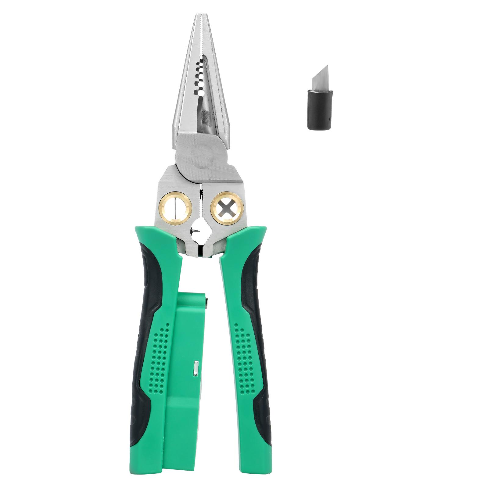 

Wire Stripper Plier Multifunctional Cable Stripping Cutter Heavy Duty Electrical Wire Stripping Tool Wire Cutting Crimping Plier